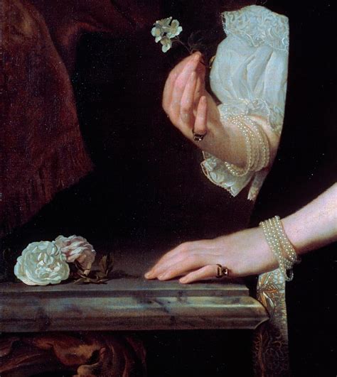 Portrait Of A Woman 1670 Detail By Abraham Lambertz Van Den