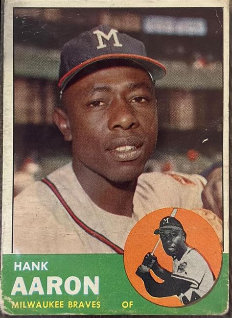 Hank Aaron 390 Prices 1963 Topps Baseball Cards