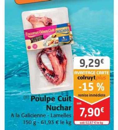 Promo Poulpe Cuit Nuchar Chez Colruyt Icatalogue Fr