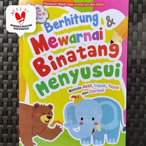 Jual Buku Mewarnai Binatang Metode Aktif Cepat Tepat Dan Cermat