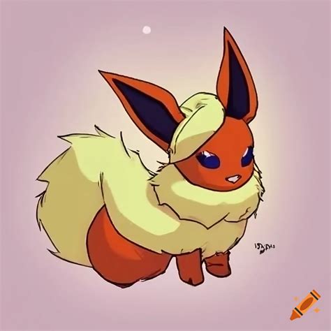 Cute Picture Of Flareon The Pokemon On Craiyon