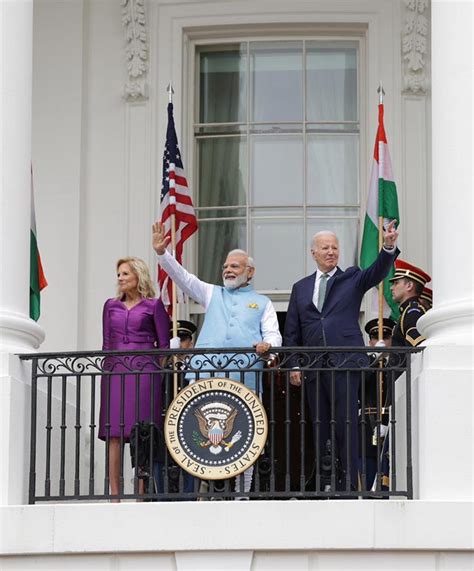 Pm Modi Us Visit व्हाइट हाउस पहुंचे प्रधानमंत्री नरेंद्र मोदी दिया गया गार्ड ऑफ ऑनर