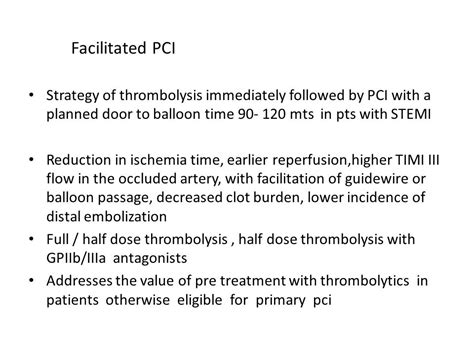 Facilitated PCI Rescue PCI Dolly Mathew Primary PCI Is The Preferred