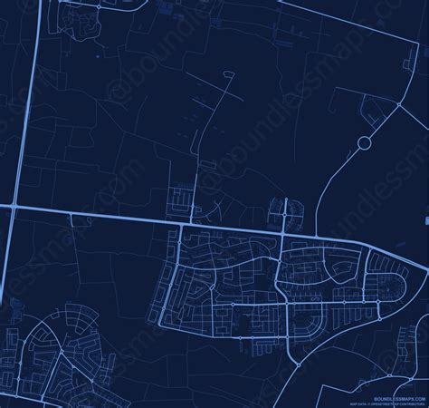 Kfar Yona Dark Blue Vector Map Boundless Maps