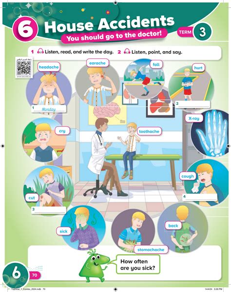 Listen, read, and write the day You should go to the doctor الاخوات