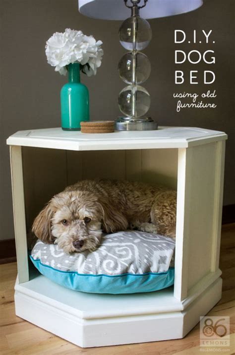 Dog Beds Made Out Of Old Furniture - DIY