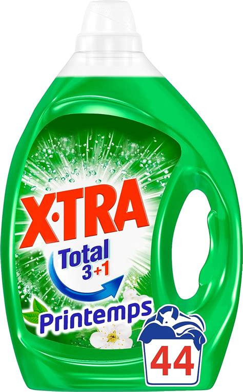 Xtra Total Printemps Lessive Liquide Universelle Lavages L