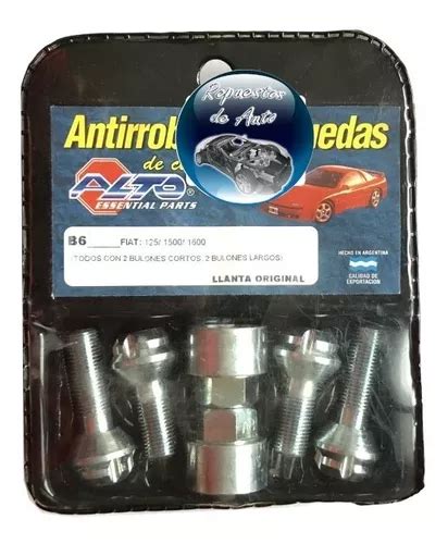 Tuercas Bulones Seguridad Antirrobo Rueda Fiat En Venta En