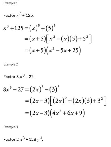 Difference Of Cubes Formula