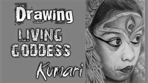 Drawing Living Goddess Kumari How To Draw A Living Goddess Kumari