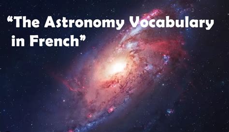 Astronomy Vocabulary