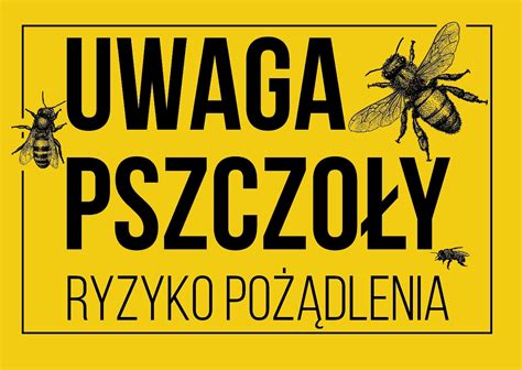 Tablica A Pcv Uwaga Pszczo Y Ryzyko Po Dlenia Uwaga Pszczo Y Cena