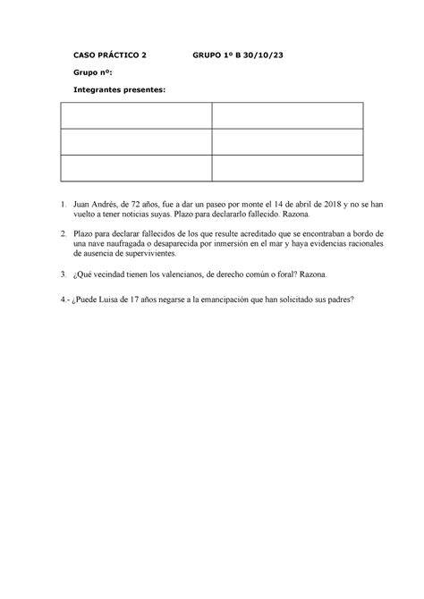 2Âº pr Ãctica grupo B 30 10 23 CASO PRÁCTICO 2 GRUPO 1º B 30 10