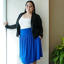 Simlu Skirts For Women Regular And Plus Size Skirt With Pockets Below