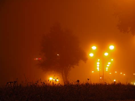 Imageafter Images Mist Misty Evening Night Lamplight Haze Hazy