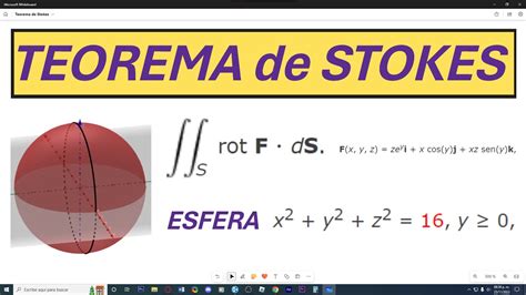 Teorema De Stokes C Lculo Iii Youtube