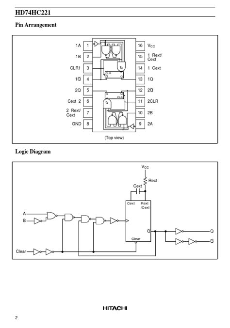 Datasheet Multivibrators Equivalent Hitachi Semiconductor