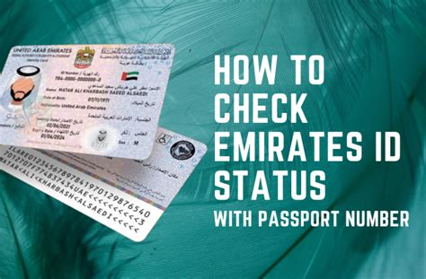 How To Check Emirates Id Status With A Passport Number Gulfinside