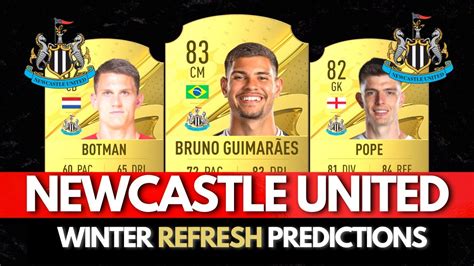 Fifa Newcastle United Winter Rating Refresh Prediction Ft Bruno