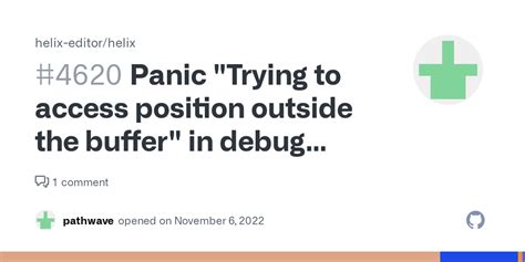 Panic Trying To Access Position Outside The Buffer In Debug Build