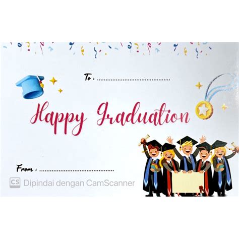 Jual Greeting Card Graduation Gift Card Kartu Ucapan Wisuda