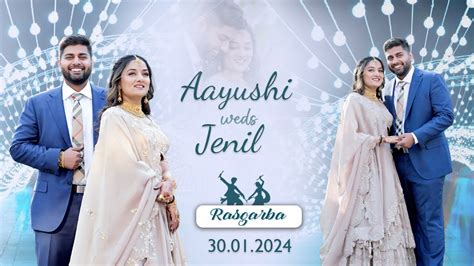 Live Ras Garba Aayushi Weds Jenil Youtube