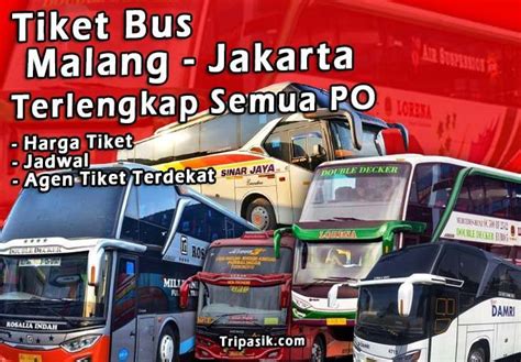 Tiket Bus Malang Jakarta Jadwal Agen Harga Agustus 2023