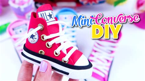 Como Hacer Zapatillas De Deporte Converse En Miniatura El Mundo De Isa