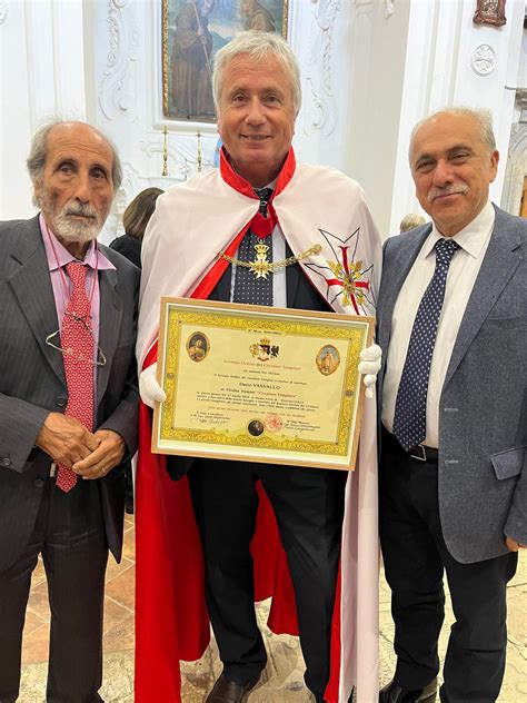 Dario Vassallo Nominato Cavaliere Templare Per Amore Della Legalit E