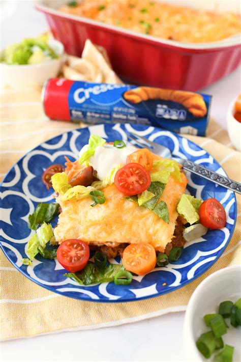 Crescent Rolls Taco Bake Sizzling Eats