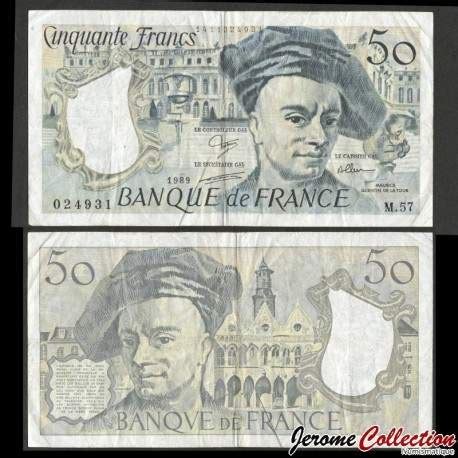 FRANCE Billet De 50 Francs QUENTIN DE LA TOUR 1989