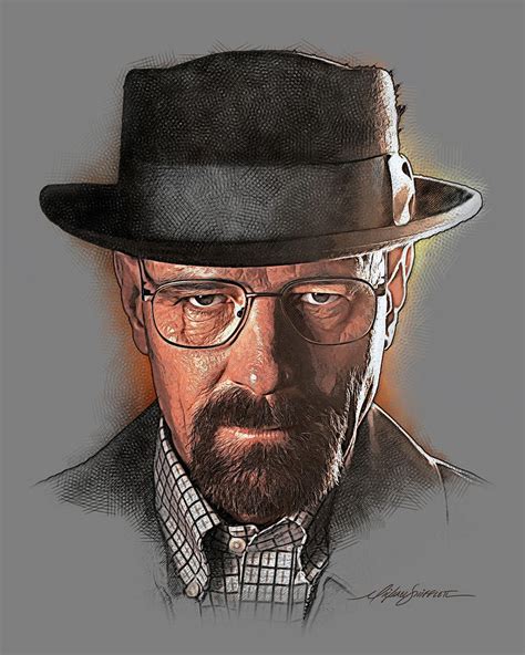 Heisenberg Drawing By Michael Shifflett Pixels