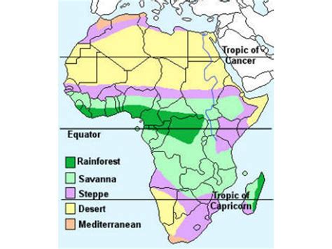 Savanna Africa Map