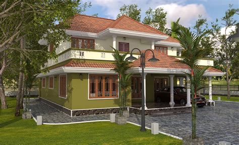 Typical Kerala House By Sarath Sasidharan Pillai 373 Sketchuptexture Free 3d Model