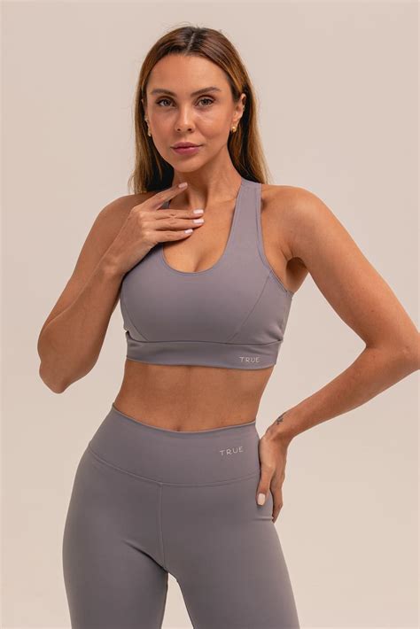 Top FitCurv Cinza Urbano TRUE Moda Fitness