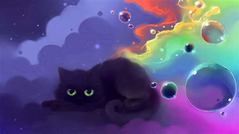 Black Cat Cartoon Wallpapers - Top Free Black Cat Cartoon Backgrounds ...