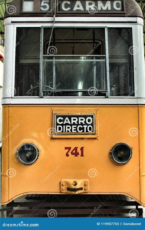 Old Vintage Trams in Lisbon Editorial Image - Image of portuguese ...