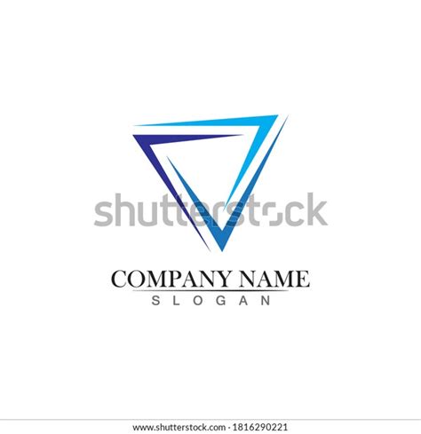 Triangle Logo Design Vector Icon Stock Vector Royalty Free 1816290221