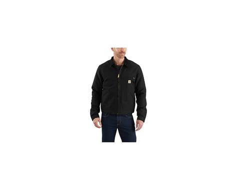 Carhartt Duck Detroit Jacket In Black