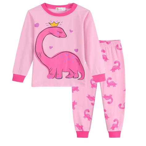 Little Hand Little Hand Pajamas Sets Dinosaur Toddler Girls Pajamas