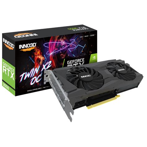 Видео карта Inno3D GeForce RTX 3050 8GB Twin X2 OC GDDR6 128bit HDMI