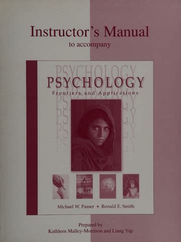 Psychology Frontiers And Applications Instructor S Manual Malley