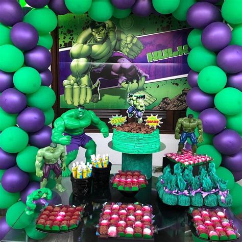 Festa do Hulk 60 ideias e vídeos para um evento esmagador Tua Casa