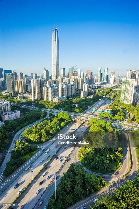 中国深センの街並み 深圳市のストックフォトや画像を多数ご用意 深圳市 都市の全景 アクションショット Istock