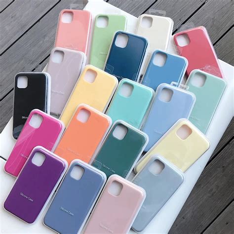 Funda De Silicona Con Logotipo Oficial Original Para IPhone 13 12 14 11