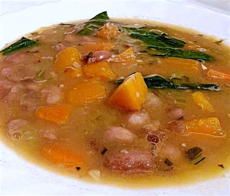 Borlotti Bean And Vegetable Soup Feasting On Italy