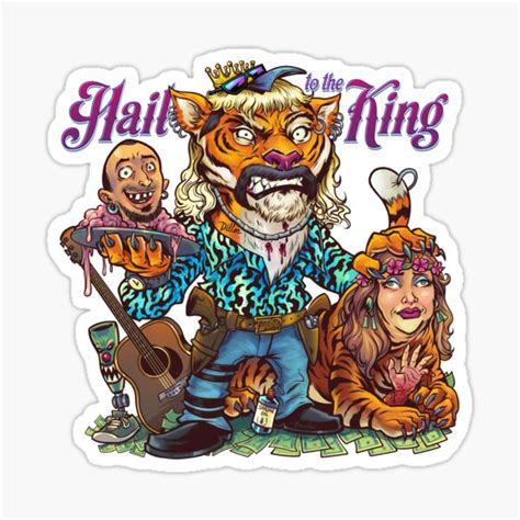 Hail To The King Sticker By Flylanddesigns Redbubble