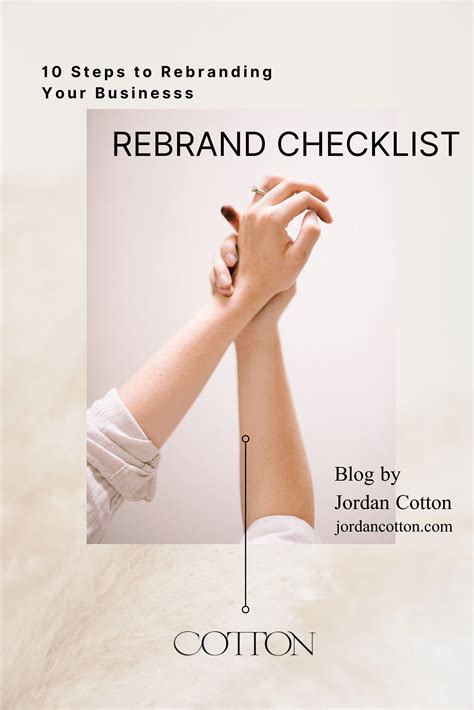 Rebrand Checklist 10 Steps To Rebranding Your Business — Cotton