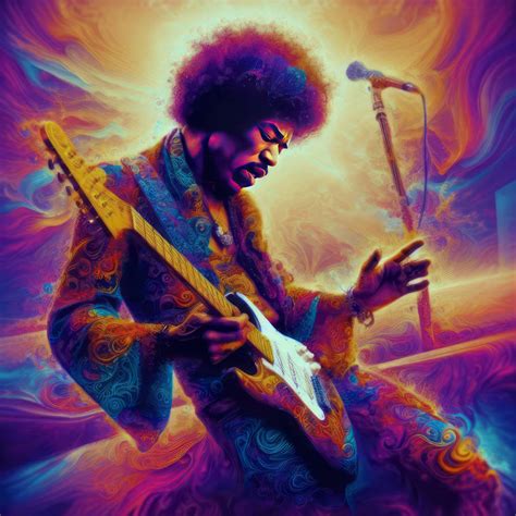 Psychedelic Jimi Hendrix by RoboPicasso on DeviantArt