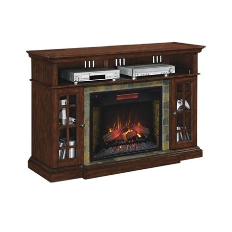 Cherry Wood Electric Fireplace TV Stand – Fireplace Guide by Linda